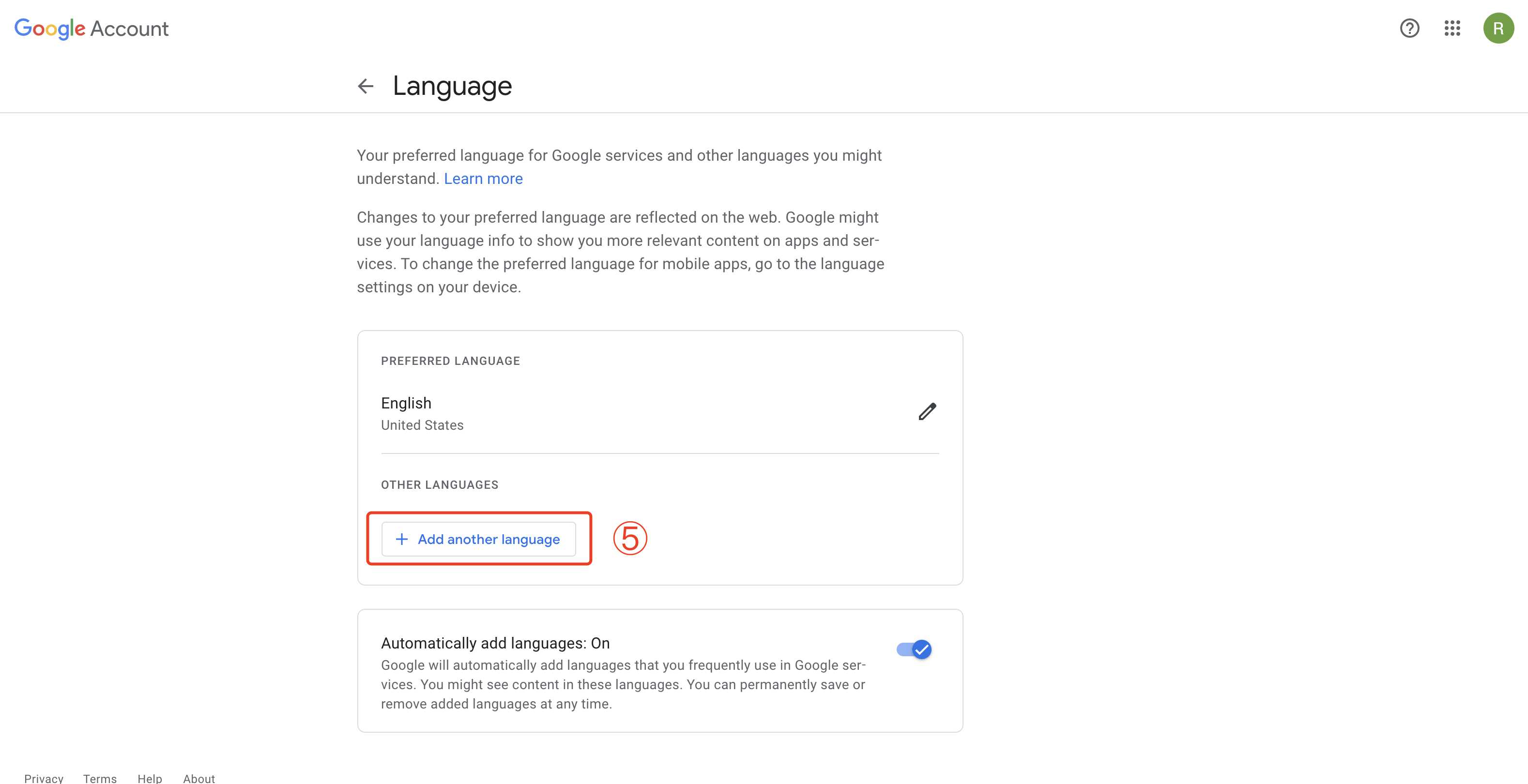 谷歌账号更改语言设置中文